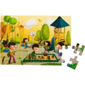 Eolo 40 Parça Yer Puzzle: Parkta 4+ - 2
