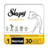 Sleepy Extra Ultra İnce Hijyenik Ped Normal 30 Adet Ped - 1