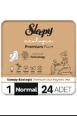 Sleepy Ecologic Premium Plus Hijyenik Ped Normal 24 Adet Ped - 1