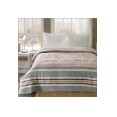 Taç Tina Tek Kişilik Battaniye Pembe - 1