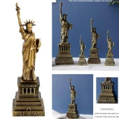 Retro Metal Özgürlük Heykeli Bronz 25 cm thumbnail 5