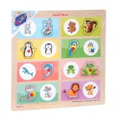 ONY-366-367 Ahşap Tutmalı Eşleştirme -Hayvanlar ve Yavruları - 2