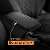 Full Fonksiyonlu Sürgülü Kol Dayama Kolçak (siyah) - 1