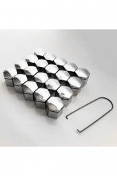 Bijon Kapağı Krom Efekt 17mm Uyumlu 20li Set - 1
