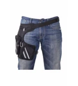 Bel Bacak Motorcu Çantası + Reflektörlü İkaz Yeleği - 2