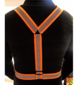 Bel Bacak Motorcu Çantası + Reflektörlü İkaz Yeleği - 4