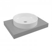 Serel Tezgah Üstü Çanak Lavabo Batarya Deliksiz İnce kenarlı 46x46 cm 2057DXS110H - 1