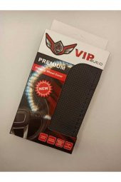 Noktalı Siyah Deri Siyah Ip Dikmeli Direksiyon Kılıfı - 2