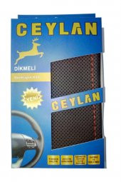 Oto Direksiyon Kılıfı Noktalı Kırmızı Dikişli - 1