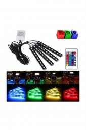 Araç Içi Ayak Altı Kumandalı Led Sese Duyarlı 4x12 Fonksiyonlu Ayak Altı Aydınlatma Ayak Altı Led - 2