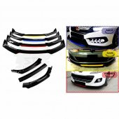 4 Parça Renault Clio 4 - Ön Lip Kırmızı-sarı-mavi Dilli - 4