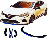 4 Parça Renault Clio 4 - Ön Lip Kırmızı-sarı-mavi Dilli - 1