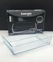 Paşabahçe 59964 Dikdörtgen Borcam Tepsi - 1