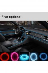 Araba Araç Içi Torpido Ledi Ip Neon Ip Led El Wire 2 Metre Kırmızı - 3