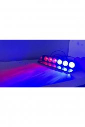 Araç Içi Vantuzlu Çakar Lamba Kırmızı-mavi 12v 6 Ledli 7 Modlu - 2