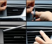 POINT MARKETING Araç Içi Klima Izgara Hava Çıkış Dekoratif Şeritler Klima Şerit - 3