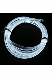 2 Metre Beyaz Araç İçi Torpido Ledi Renkli İp Neon İp Led Şerit Led Neon İp Led thumbnail 2