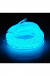 2 Metre Buz Mavi Araç İçi Torpido Ledi Renkli İp Neon İp Led Şerit Led Neon İp Led - 3