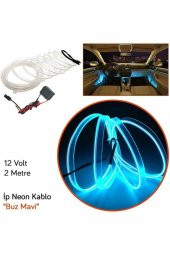 Torpido Led Ip Neon Işıklı Dekoratif Buz Mavisi 2 m - 2