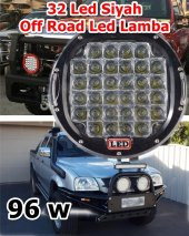 9 inç Off Road Led Lamba 96w 32 Led Explorer Siyah - 2