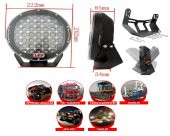 9 inç Off Road Led Lamba 96w 32 Led Explorer Siyah - 4