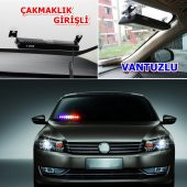 POINT MARKETING 9 Ledli Araç İçi Vantuzlu Mavi Kırmızı Beyaz Flash Led - 2
