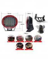 Off Road Led Lamba 96w 32 Led Explorer Kırmızı - 3