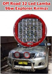 Off Road Led Lamba 96w 32 Led Explorer Kırmızı - 4
