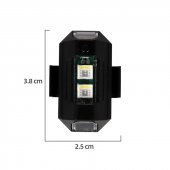 POINT MARKETING Rgb Motosiklet Drone Bisiklet Otomotiv Şarjlı Kablosuz Mini Led Lamba- 7 Renk Flaşlı - 4