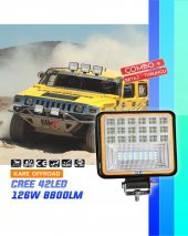 42 Led 126 W Beyaz 3 Modlu Turuncu Beyaz Yayıcı Off Road Farı Lamba Çalışma Lambası Sis Lambası - 1