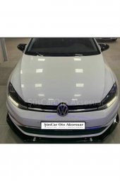 Üniversal Esnek 3 Parça Lip Pianoblack Abs Plastik Flaplı Kanatlı thumbnail 3