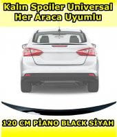 POINT MARKETING Spoiler Universal Her Sedan Araca Uyumlu Piano Black 120 Cm Siyah - 1