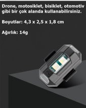 POINT MARKETING Bisiklet Mini Led Lambası 7 Farklı Modu- 20 den Fazla Renk Kombinasyonu - 3