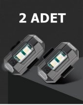 POINT MARKETING Rgb Motosiklet Drone Bisiklet Otomotiv Çakar Şarjlı Kablosuz Mini Led - 7 Farklı Renk - 3