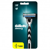 Gillette Mach3 Tıraş Makinesi + 2 Yedek Tıraş Bıçağı - 1