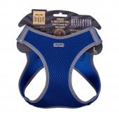 Doggie Havalı Dokuma Reflektör Serisi Küçük Irk Göğüs Tasması Mavi L-42-48Cm thumbnail 1