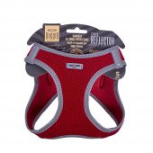 Doggie Havalı Dokuma Reflektör Serisi Küçük Irk Göğüs Tasması Kırmızı S-32-38Cm thumbnail 1