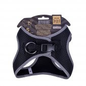 Doggie Havalı Dokuma Reflektör Serisi Küçük Irk Göğüs Tasması Siyah S-32-38Cm - 2