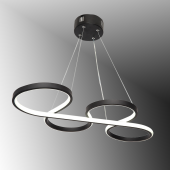 TT Aydınlatma TT025-SY  Yılan Modeli Mat Siyah Led Avize - 1
