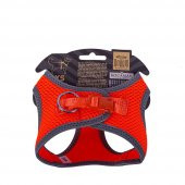 Doggie Havalı Dokuma Reflektör Serisi Küçük Irk Göğüs Tasması Turuncu 2XS-26-30Cm - 2