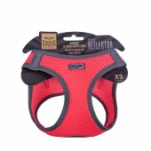 Doggie Havalı Dokuma Reflektör Serisi Küçük Irk Göğüs Tasması Pembe XS-30-34Cm thumbnail 1