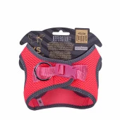 Doggie Havalı Dokuma Reflektör Serisi Küçük Irk Göğüs Tasması Pembe XS-30-34Cm thumbnail 2