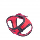 Doggie Havalı Dokuma Reflektör Serisi Küçük Irk Göğüs Tasması Kırmızı 3XS-22-26Cm thumbnail 4