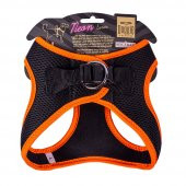 Doggie Havalı Dokuma Neon Serisi Küçük Irk Göğüs Tasması Turuncu L-42-48Cm - 2