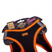 Doggie Havalı Dokuma Neon Serisi Küçük Irk Göğüs Tasması Turuncu L-42-48Cm - 3