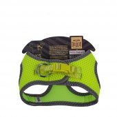 Doggie Havalı Dokuma Reflektör Serisi Küçük Irk Göğüs Tasması Sarı 3XS-22-26Cm thumbnail 2