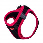 Doggie Havalı Dokuma Neon Serisi Küçük Irk Göğüs Tasması Pembe M-38-44Cm - 4