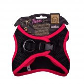 Doggie Havalı Dokuma Neon Serisi Küçük Irk Göğüs Tasması Pembe S-32-38Cm - 2