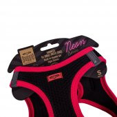 Doggie Havalı Dokuma Neon Serisi Küçük Irk Göğüs Tasması Pembe S-32-38Cm - 3