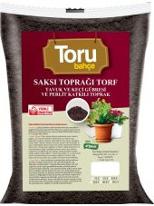 Torubahce 20 lt Saksı Toprağı Torf Tavuk ve Keçi Gübresi ve Perlit Katkılı Toprak - 1